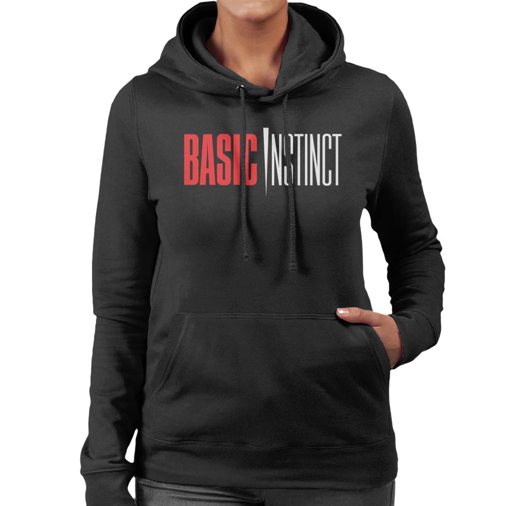 Basic Instinct Red And White Logo Women's Hooded Sweatshirt product image 1