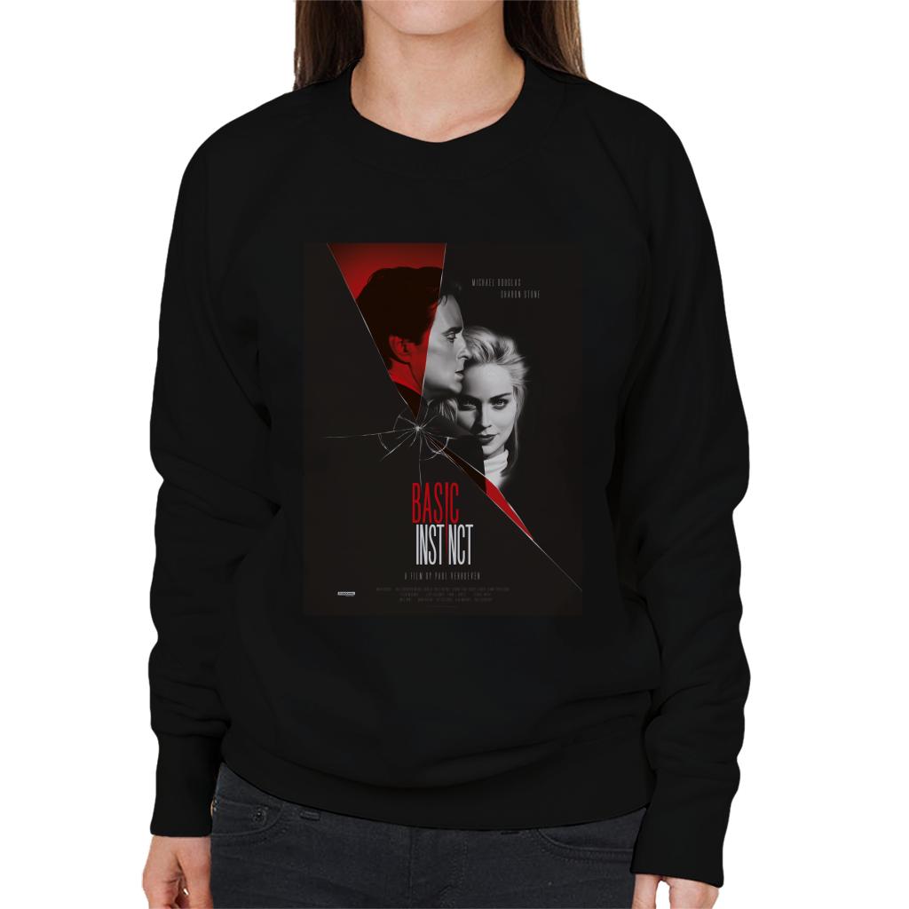 Basic Instinct Poster A Film By Paul Verhoeven Women's Sweatshirt