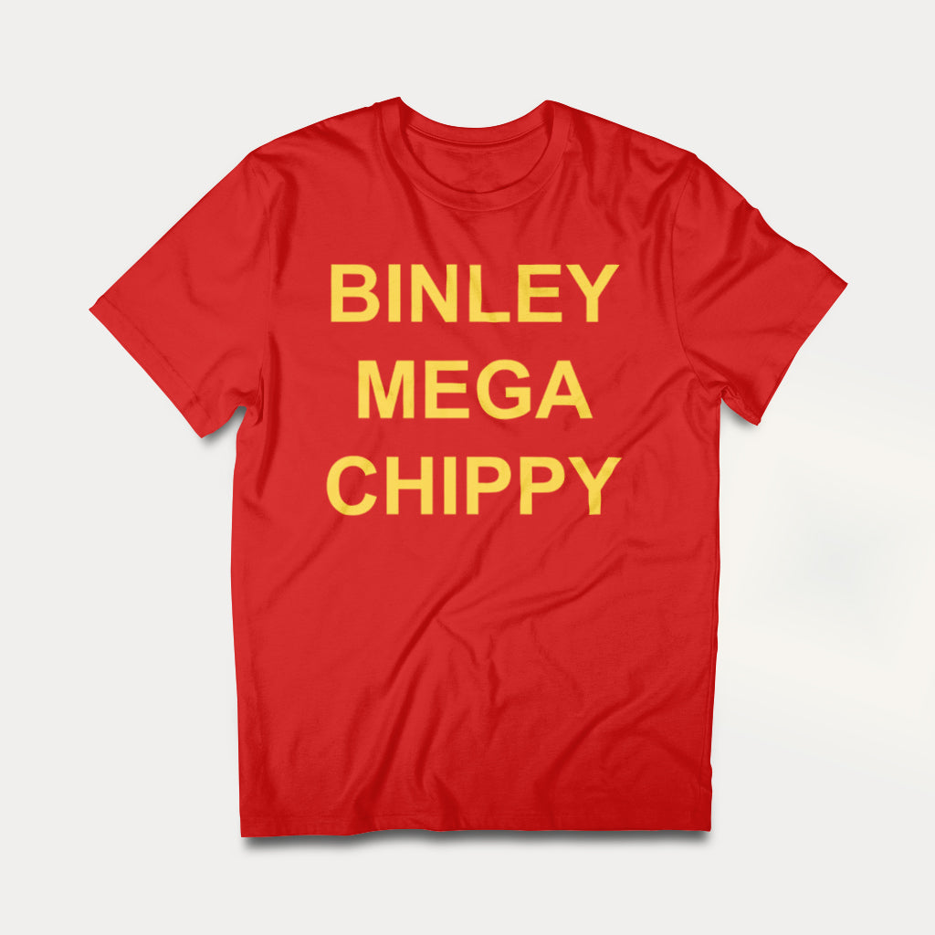 Binley Mega Chippy Yellow Text Men's T-Shirt product image 1