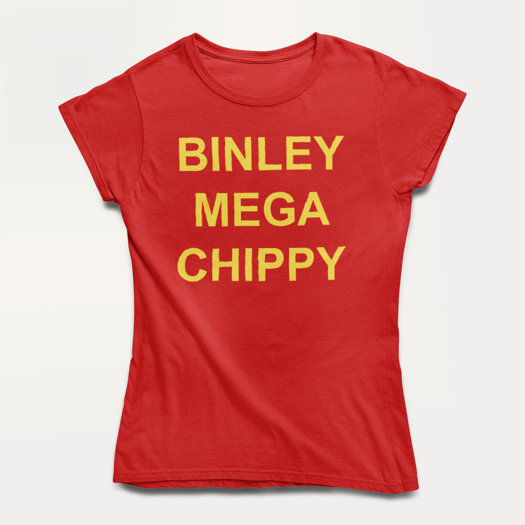 Binley Mega Chippy Yellow Text Women's T-Shirt product image 1