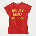 Binley Mega Chippy Yellow Text Women's T-Shirt product image 1