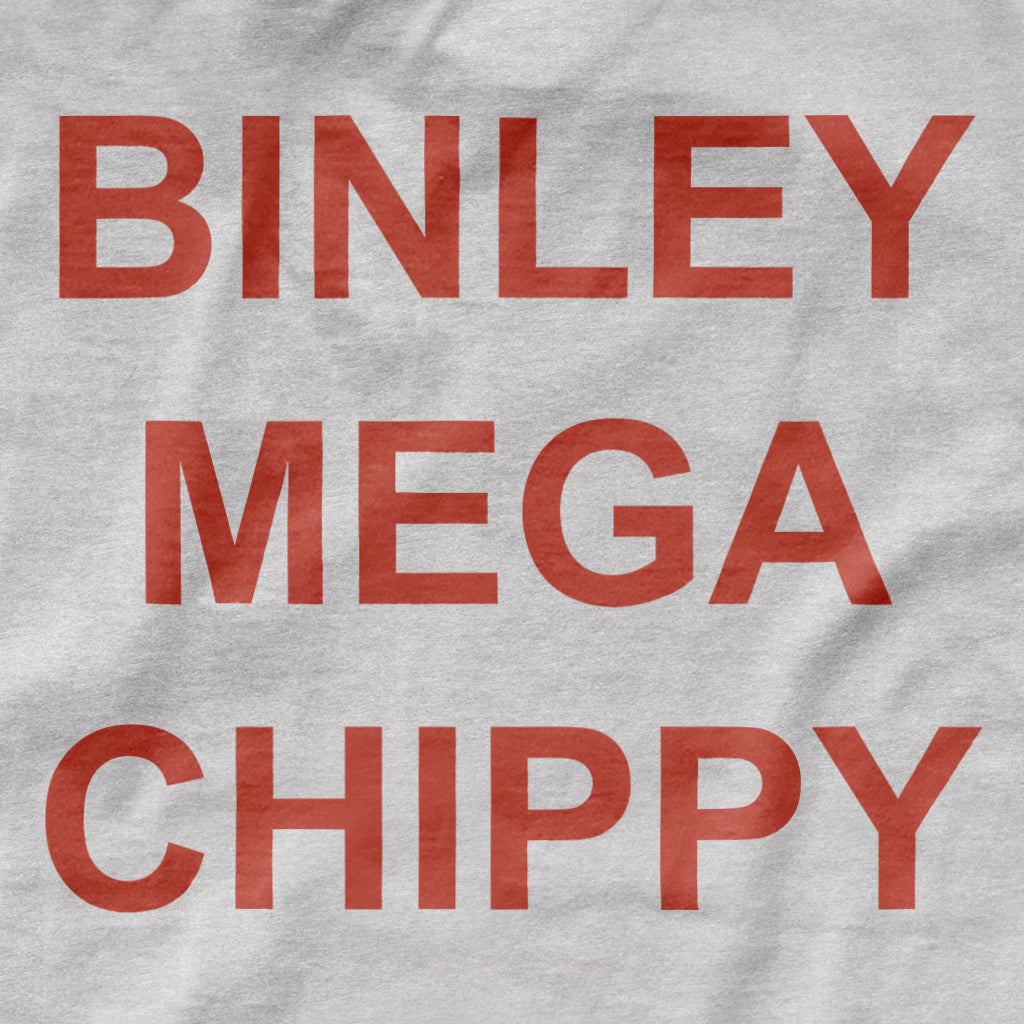 Binley Mega Chippy Red Text Men's Hooded Sweatshirt product image 2