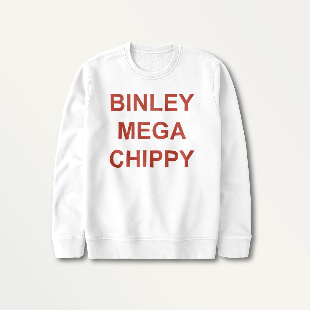 Binley Mega Chippy Red Text Kids Sweatshirt product image 1