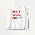Binley Mega Chippy Red Text Kids Sweatshirt product image 1