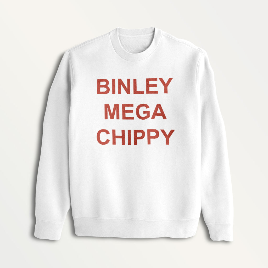 Binley Mega Chippy Red Text Men's Sweatshirt product image 1