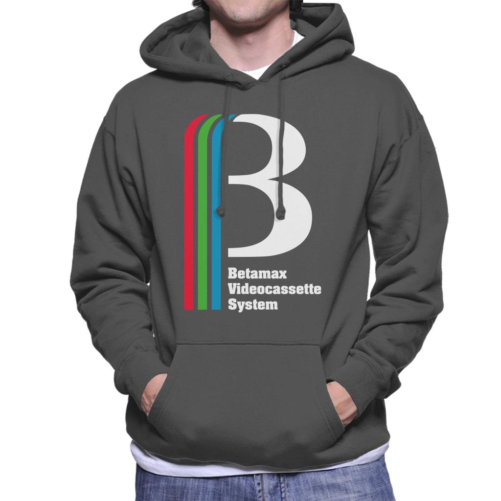 Betamax Videocassette System Logo Men's Hooded Sweatshirt product image 4