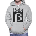 Betamax White B Logo Men's Hooded Sweatshirt product image 1