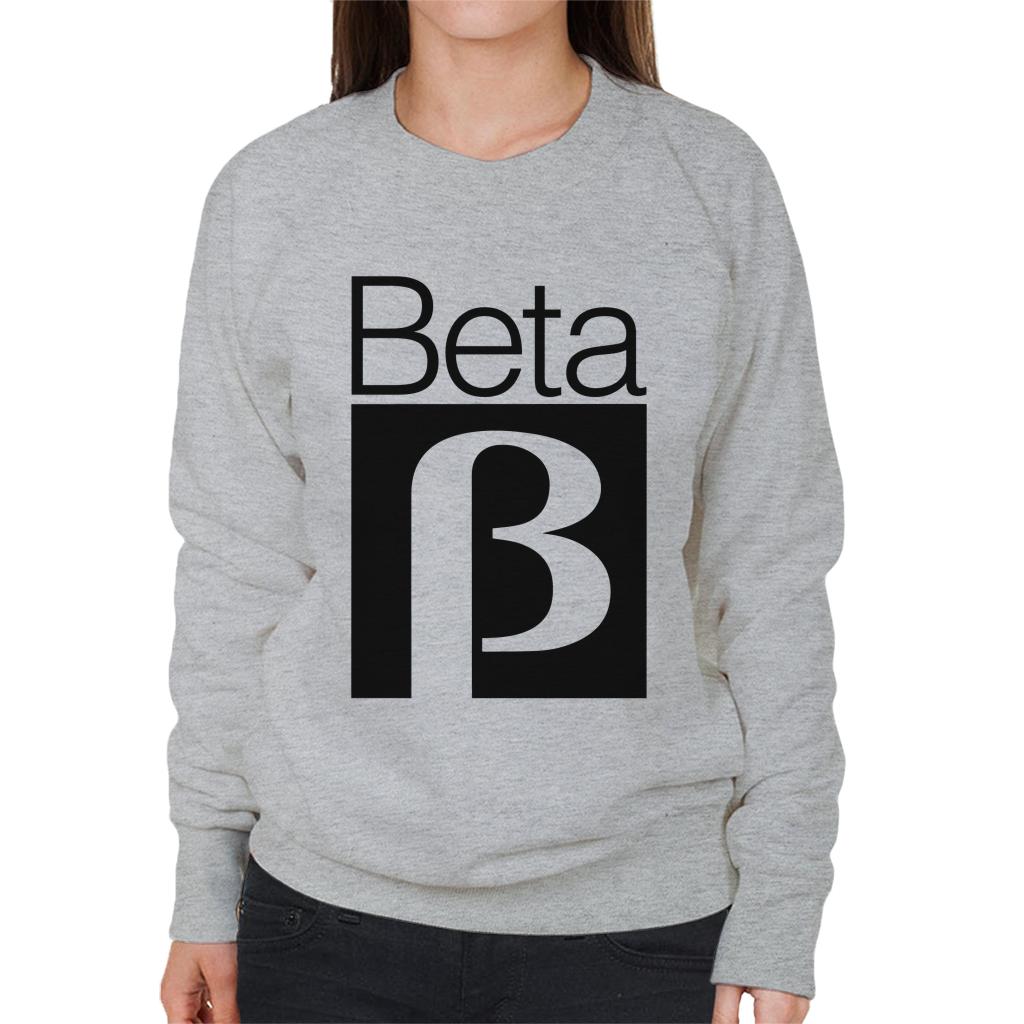 Betamax White B Logo Women's Sweatshirt product image 1