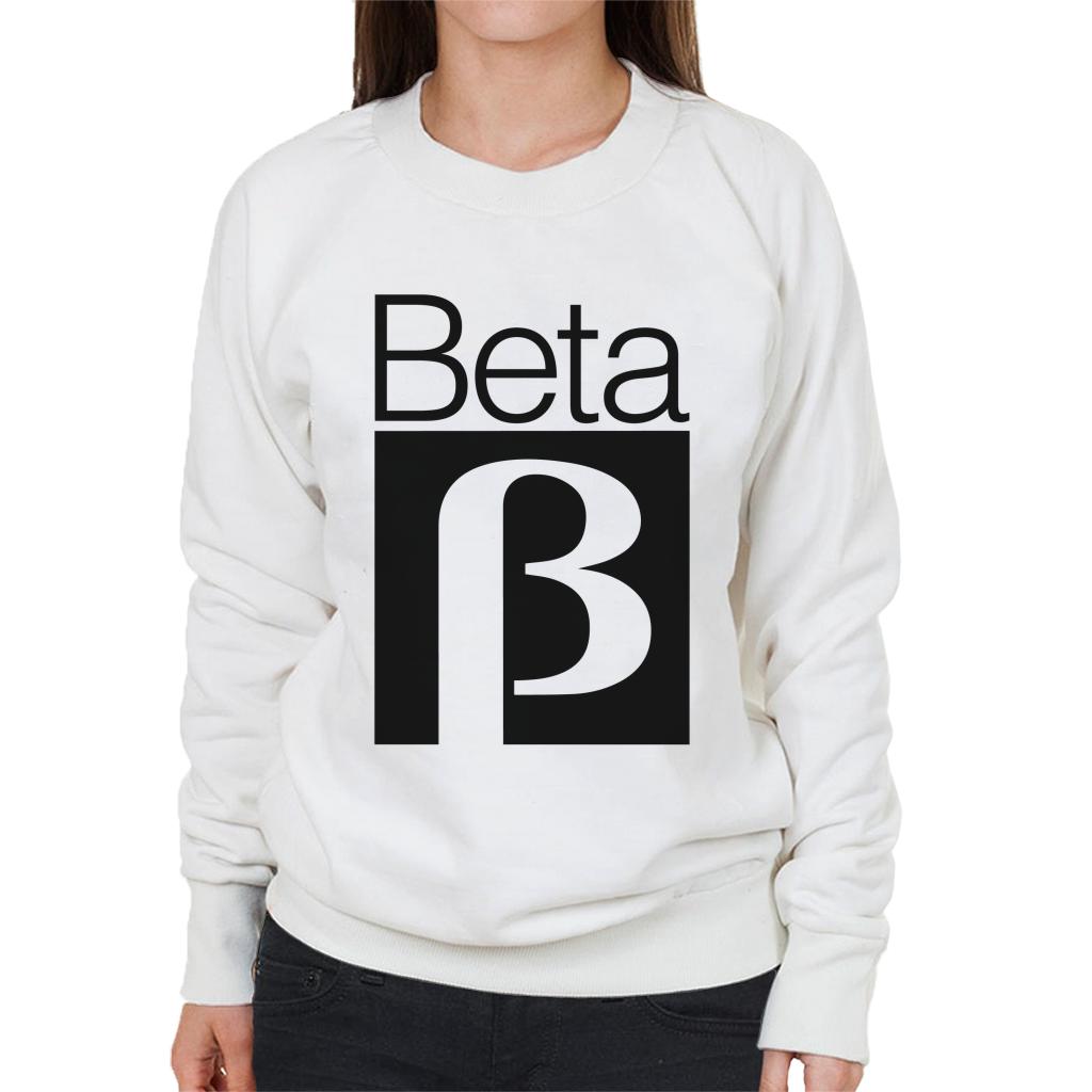 Betamax White B Logo Women's Sweatshirt product image 4