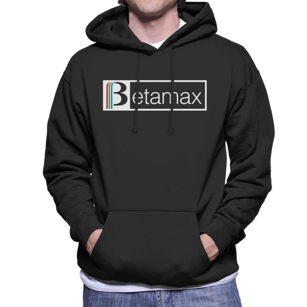 Betamax Red Green And Blue White B Banner Logo Men's Hooded product image 1