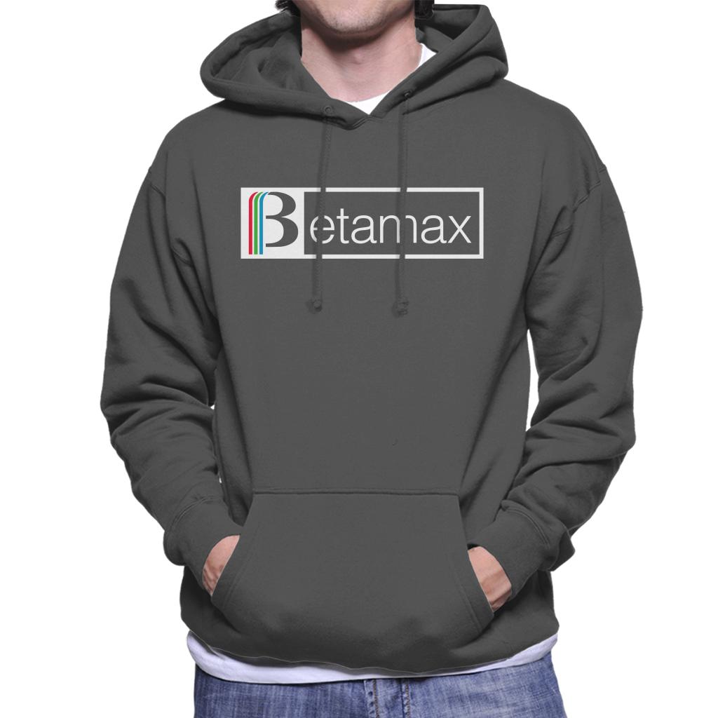 Betamax Red Green And Blue White B Banner Logo Men's Hooded product image 4