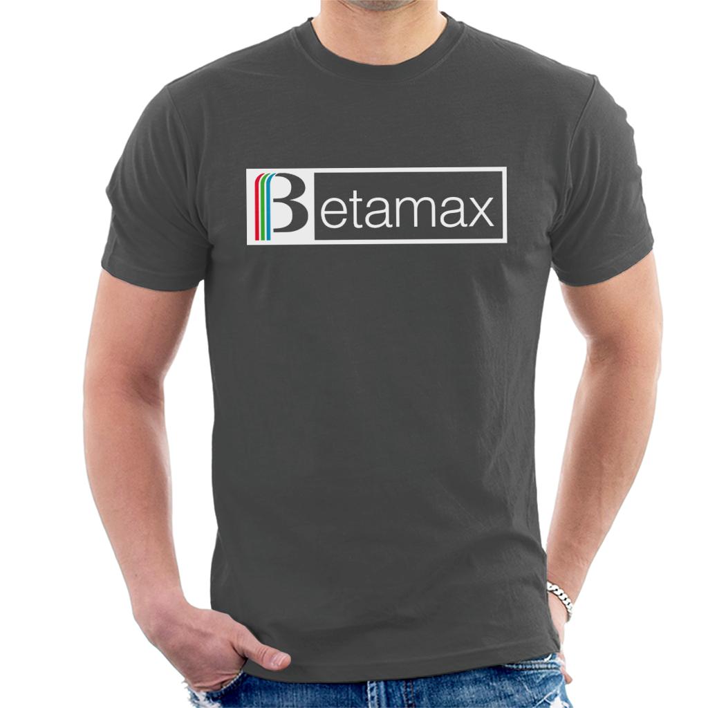 Betamax Red Green And Blue White B Banner Logo Men's T-Shirt product image 4