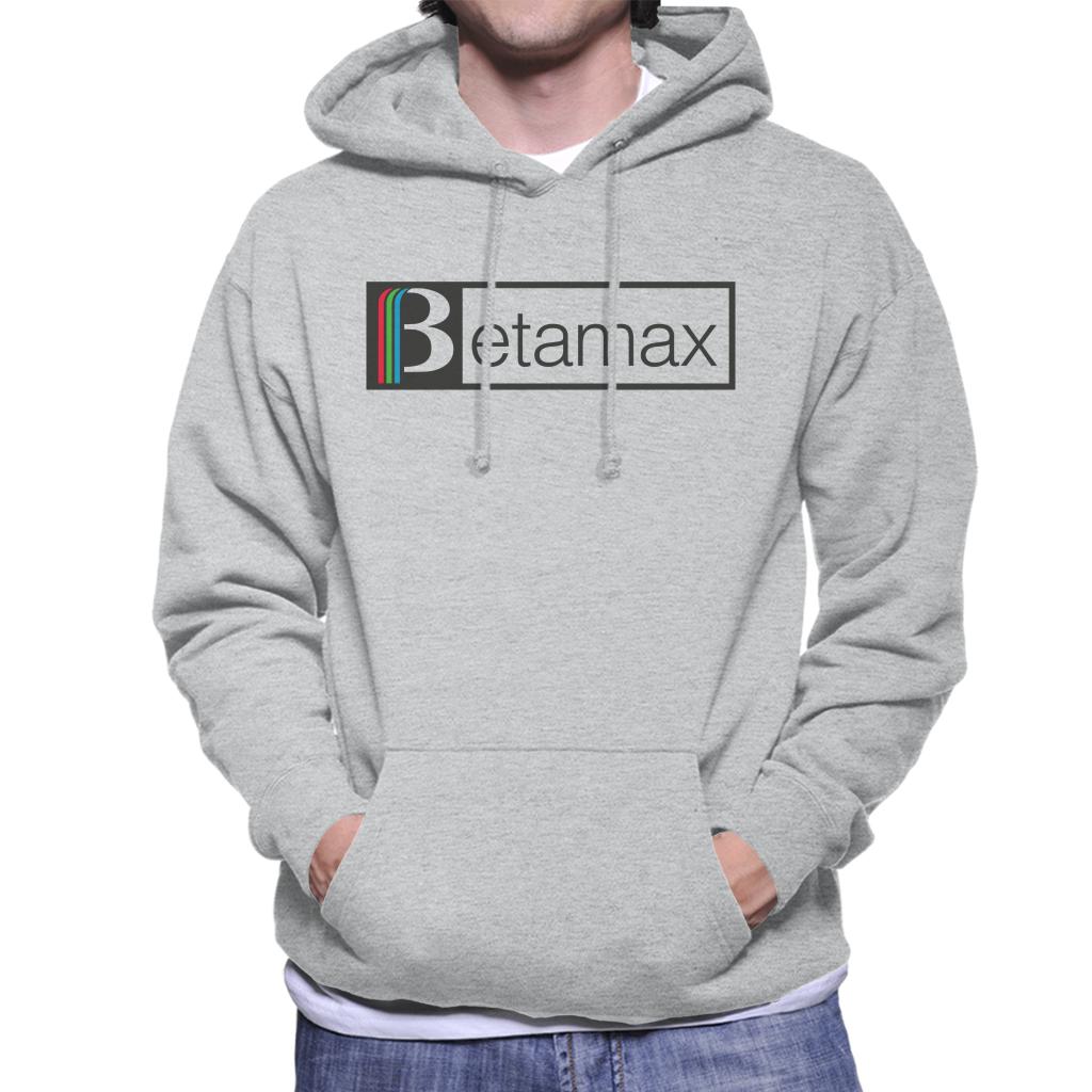 Betamax Red Green And Blue Black B Banner Logo Men's Hooded product image 1