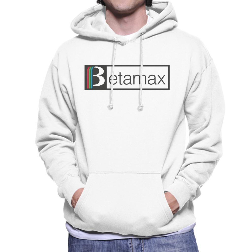 Betamax Red Green And Blue Black B Banner Logo Men's Hooded product image 4
