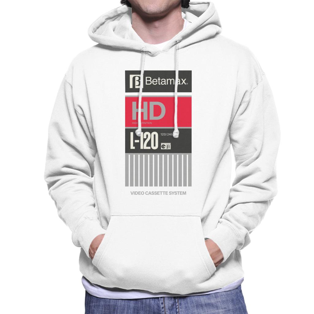 Betamax Black B Logo High Definition L 120 Men's Hooded product image 1
