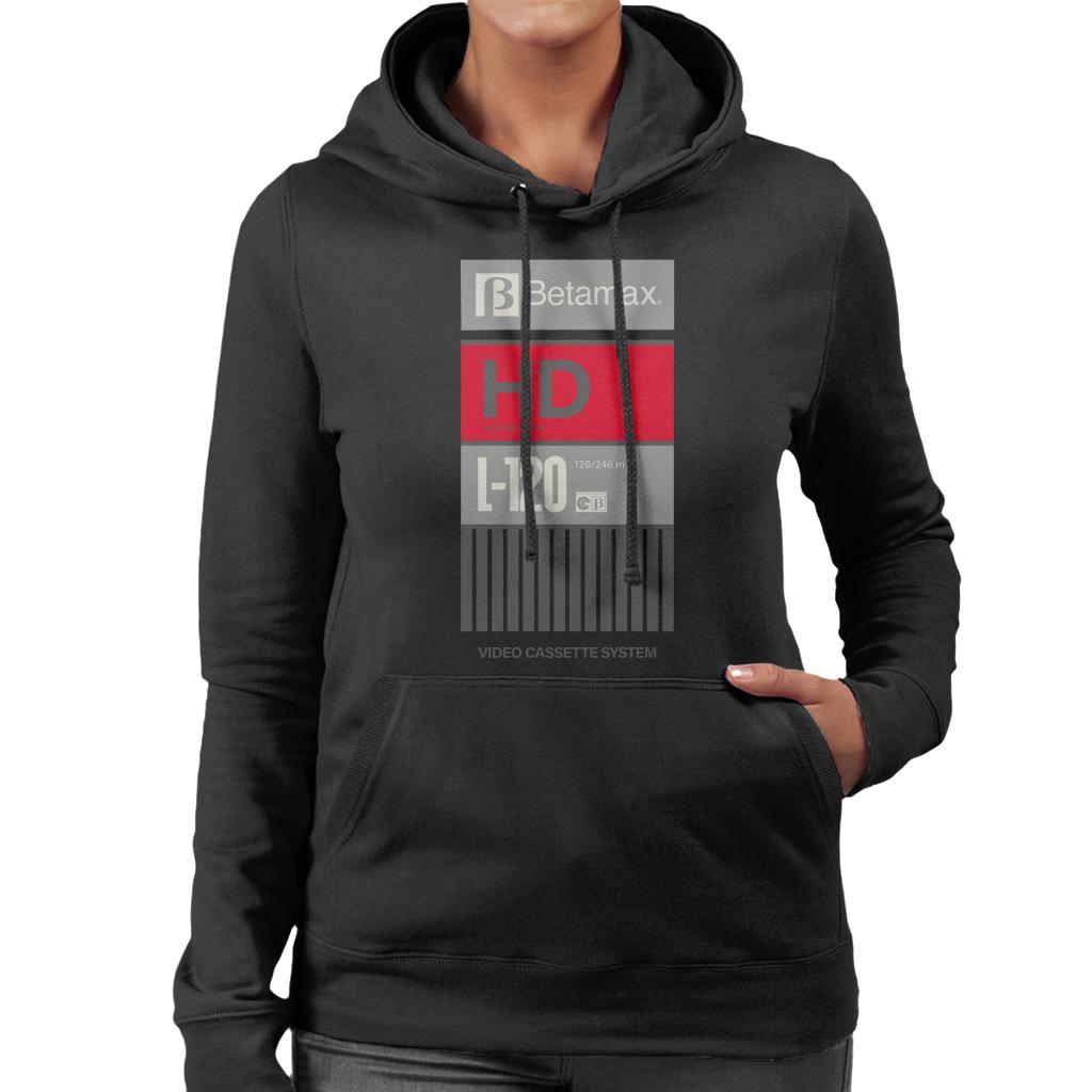 Betamax Grey B Logo High Definition Women's Hooded product image 1