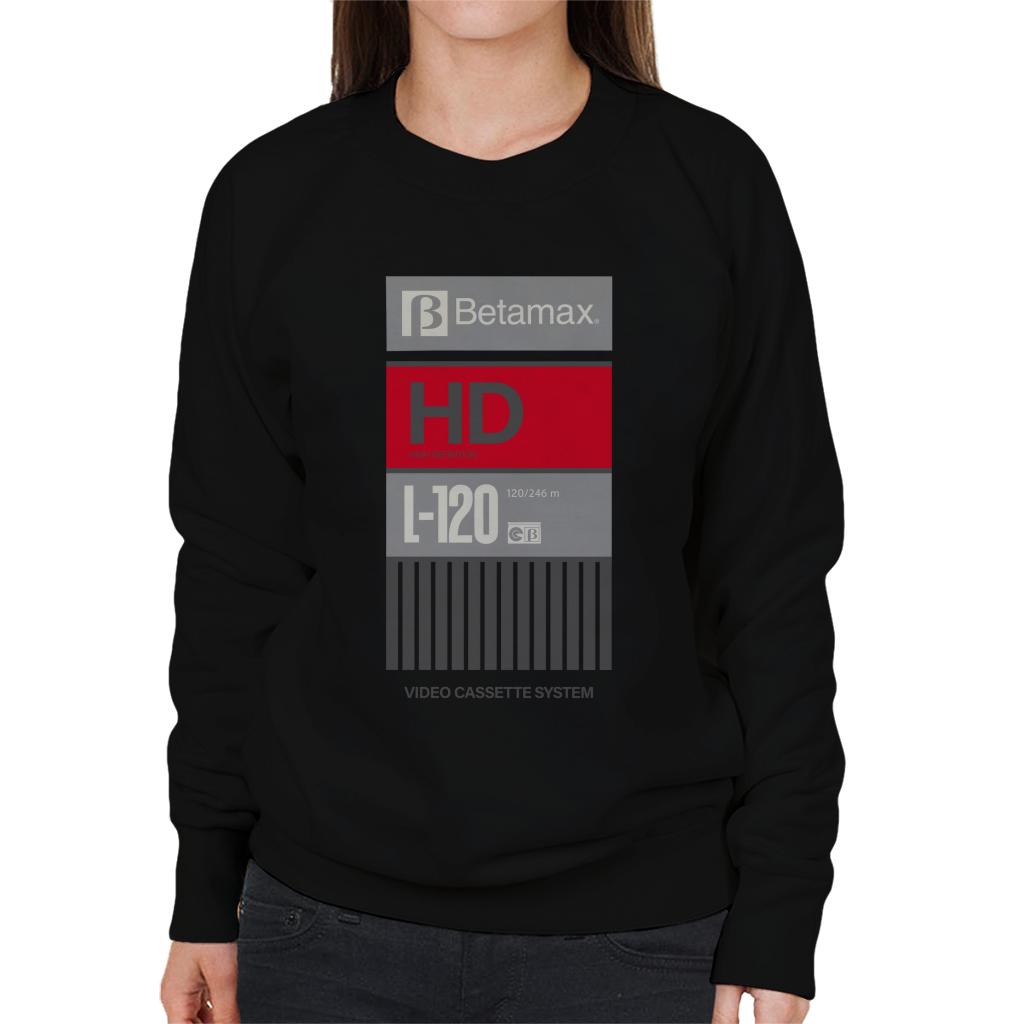 Betamax Grey B Logo High Definition Women's Sweatshirt product image 1