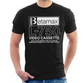 Betamax White B Logo L 750 Video Cassette Men's T-Shirt product image 1