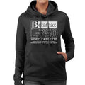 Betamax White B Logo L 750 Video Cassette Women's Hooded product image 1