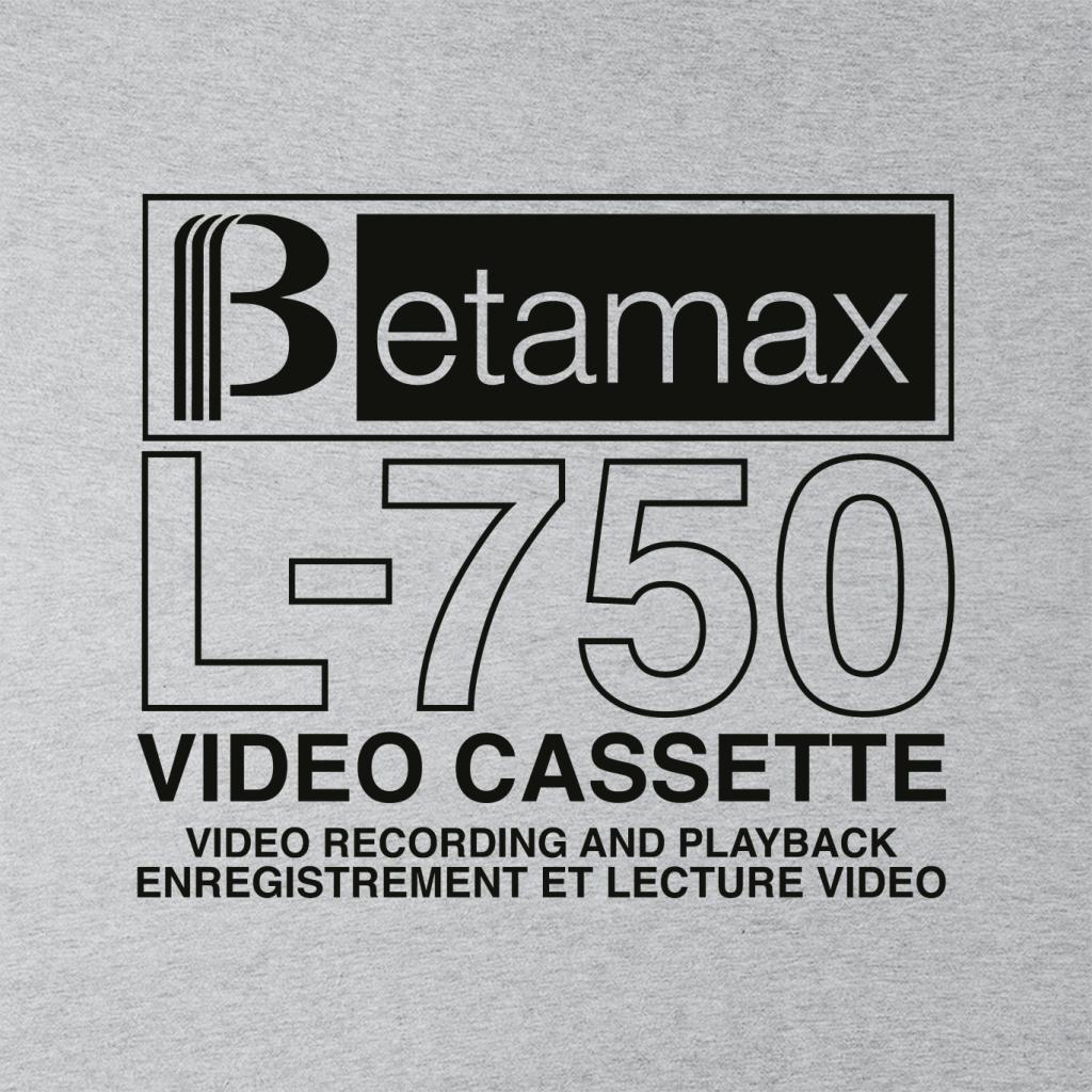 Betamax Black B Logo L 750 Cassette Women's Hooded product image 2