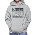 Betamax Black B Logo L 750 Cassette Men's Hooded Sweatshirt product image 1