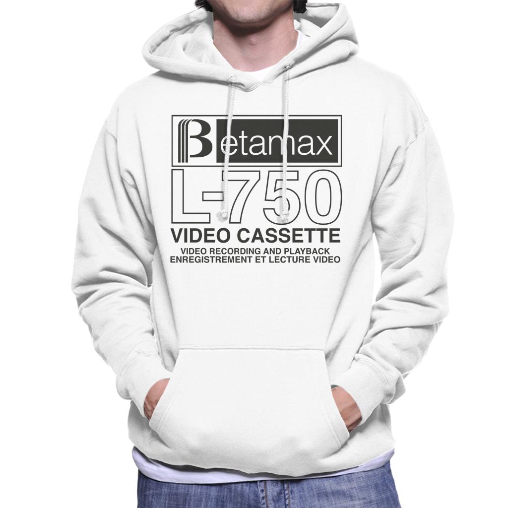 Betamax Black B Logo L 750 Cassette Men's Hooded Sweatshirt product image 4