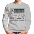 Betamax Black B Logo L 750 Cassette Men's Sweatshirt product image 1