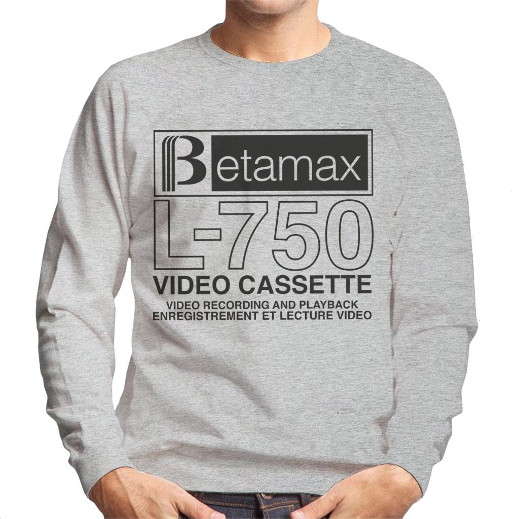 Betamax Black B Logo L 750 Cassette Men's Sweatshirt product image 1