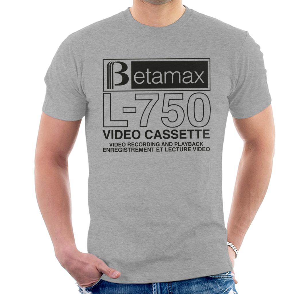 Betamax Black B Logo L 750 Cassette Men's T-Shirt product image 1