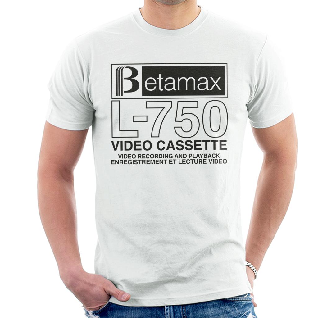Betamax Black B Logo L 750 Cassette Men's T-Shirt product image 4