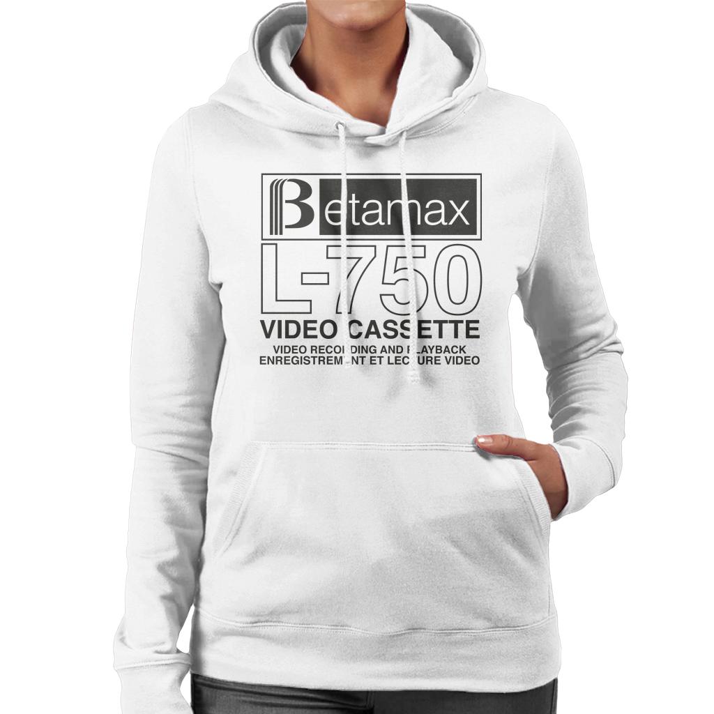 Betamax Black B Logo L 750 Cassette Women's Hooded product image 4