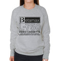 Betamax Black B Logo L 750 Cassette Women's Sweatshirt product image 1