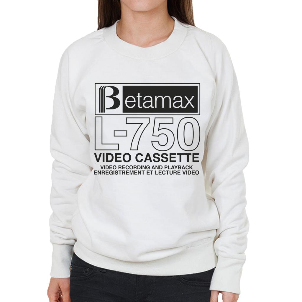 Betamax Black B Logo L 750 Cassette Women's Sweatshirt product image 4