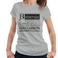 Betamax Black B Logo L 750 Cassette Women's T-Shirt product image 1