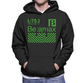 Betamax Green L 750 Video Cassette Men's Hooded Sweatshirt product image 1
