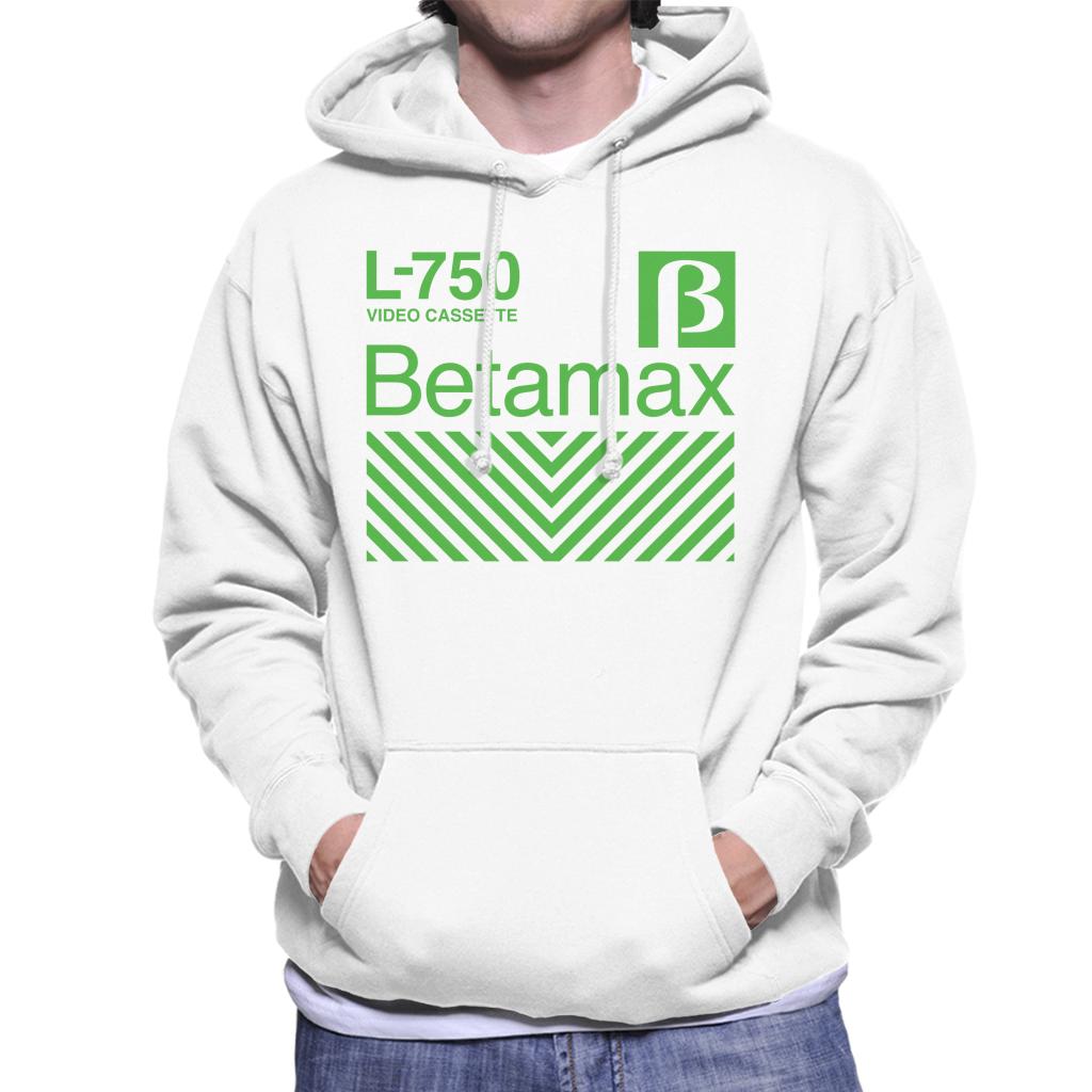 Betamax Green L 750 Video Cassette Men's Hooded Sweatshirt product image 4