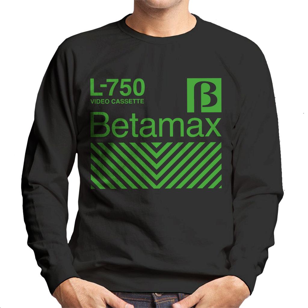 Betamax Green L 750 Video Cassette Men's Sweatshirt product image 1