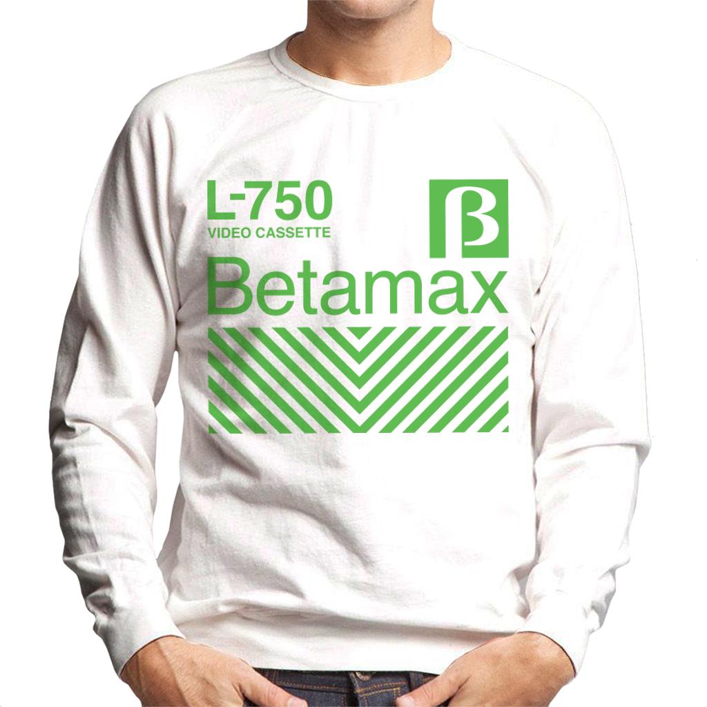 Betamax Green L 750 Video Cassette Men's Sweatshirt product image 4