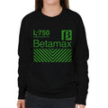 Betamax Green L 750 Video Cassette Women's Sweatshirt product image 1