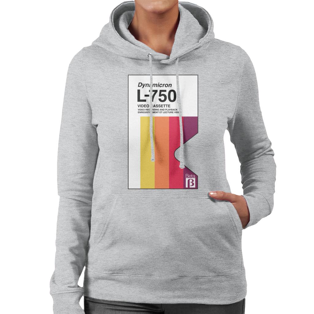 Betamax Dynamicron L 750 Video Cassette Women's Hooded product image 1