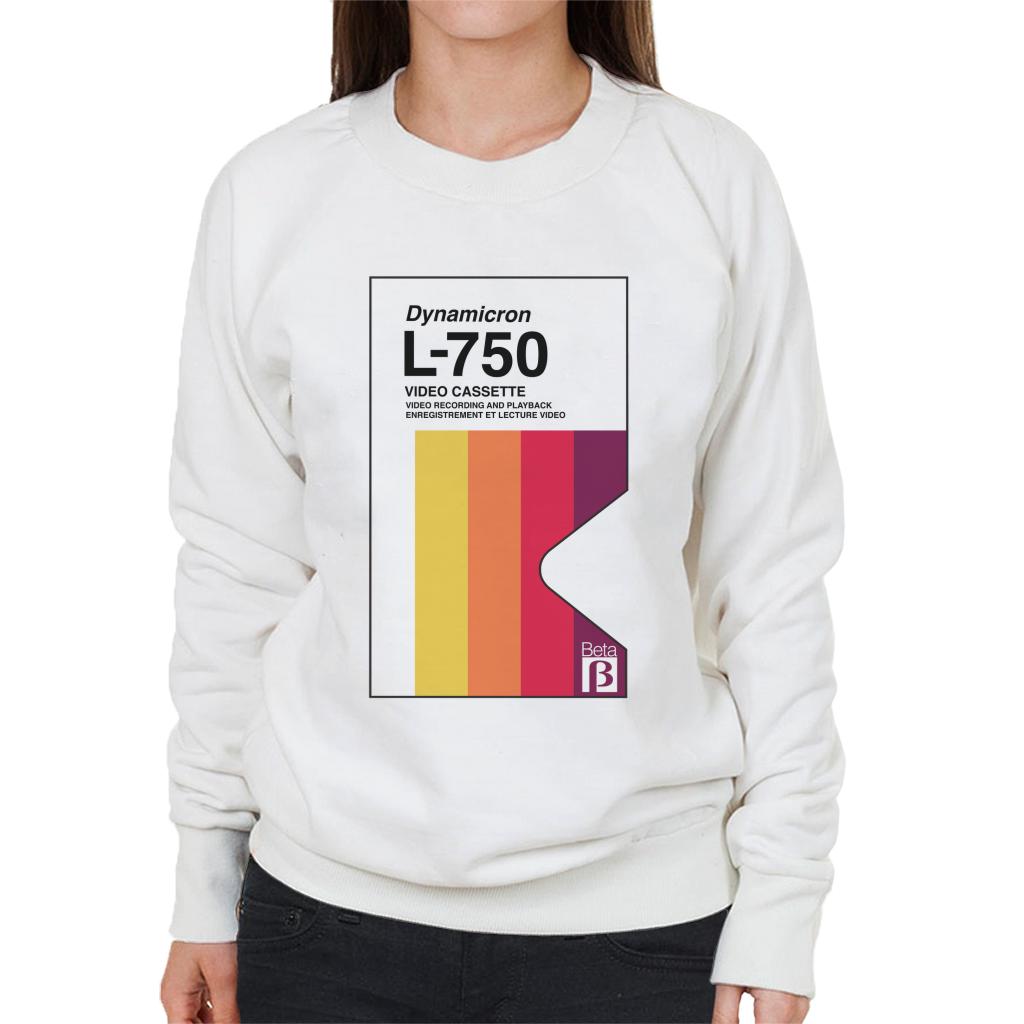 Betamax Dynamicron L 750 Video Cassette Women's Sweatshirt product image 4