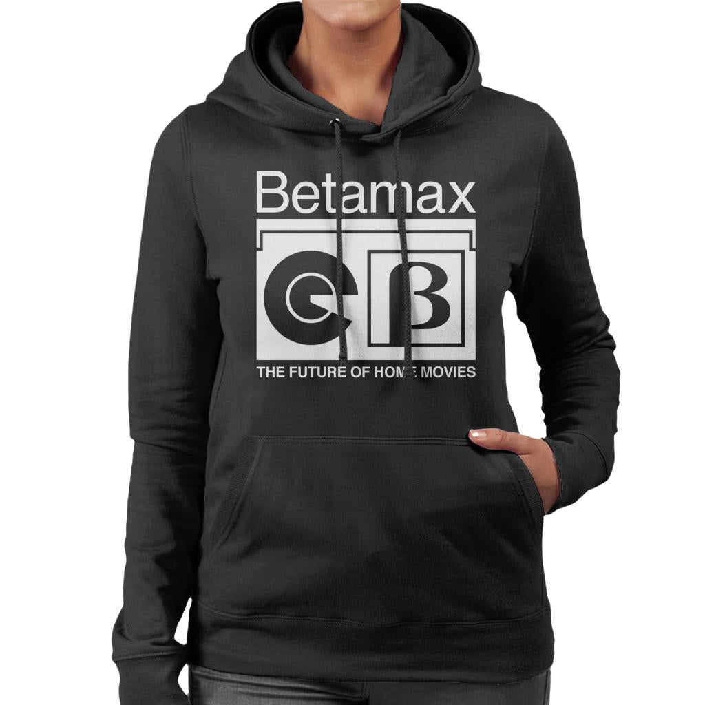 Betamax B Logo The Future Of Home Movies Women's Hooded product image 1