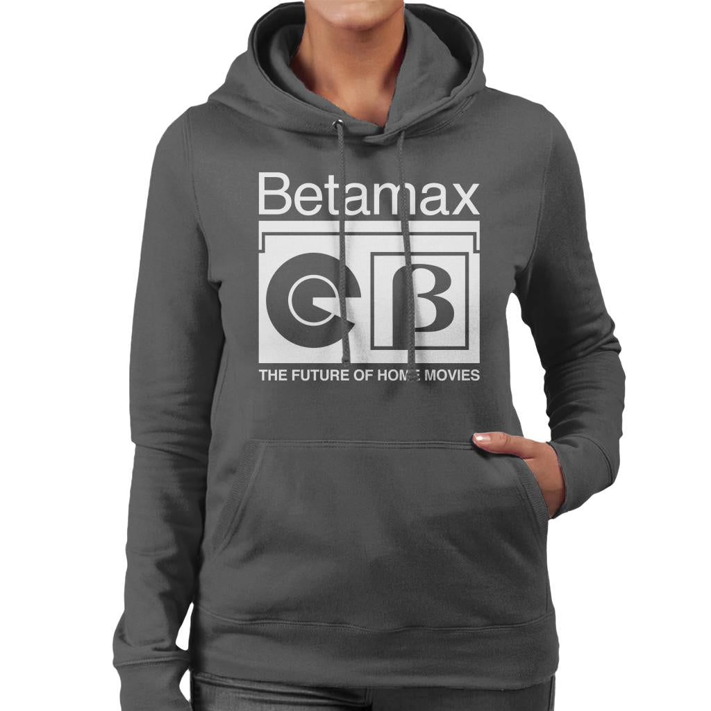 Betamax B Logo The Future Of Home Movies Women's Hooded product image 4