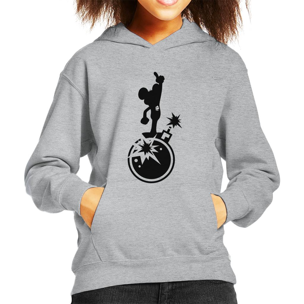 Danger Mouse Explosion Silhouette Kid's Hooded Sweatshirt product image 1