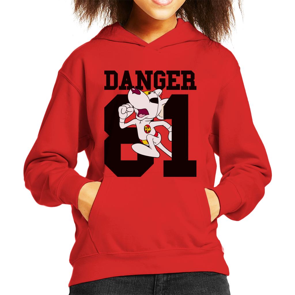 Danger Mouse Running 81 Kid's Hooded Sweatshirt product image 4
