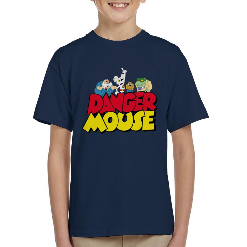 Danger Mouse Logo With Characters Kid's T-Shirt product image 7