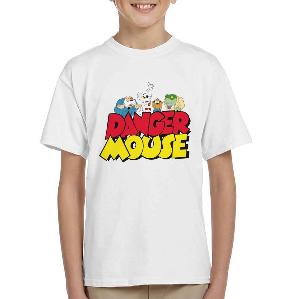 Danger Mouse Logo With Characters Kid's T-Shirt product image 4