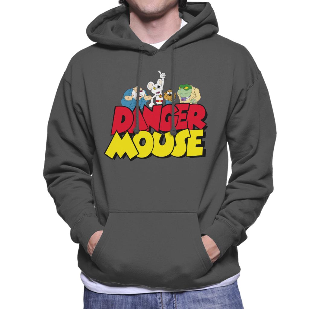 Danger Mouse Logo With Characters Men's Hooded Sweatshirt product image 1