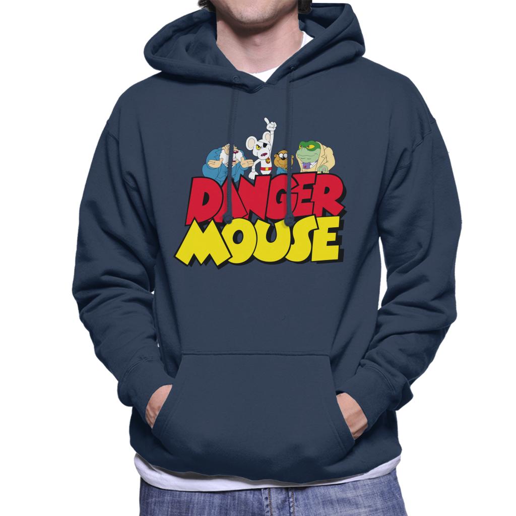 Danger Mouse Logo With Characters Men's Hooded Sweatshirt product image 7