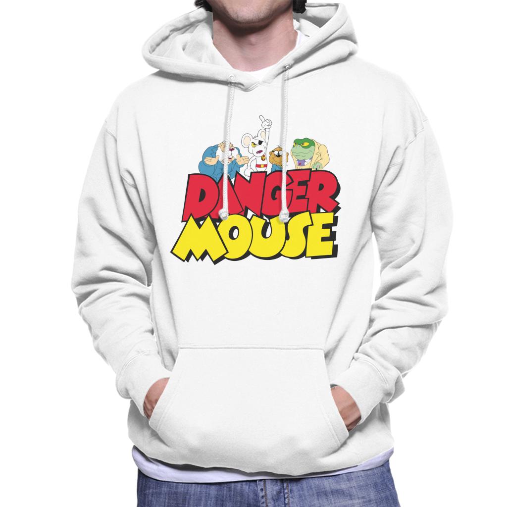 Danger Mouse Logo With Characters Men's Hooded Sweatshirt product image 4